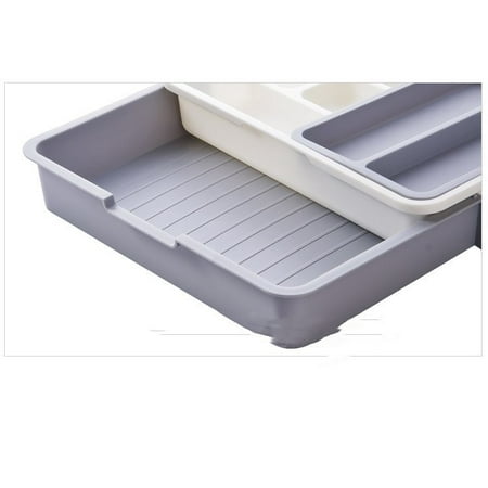 

Livesture Drawer Sorting Box Kitchen Cabinet Cutlery Fork Grey