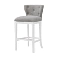 thumbnail image 4 of Alaterre Furniture Miranda Swivel Bar Height Bar Stool - Set of 2 - White, 4 of 10