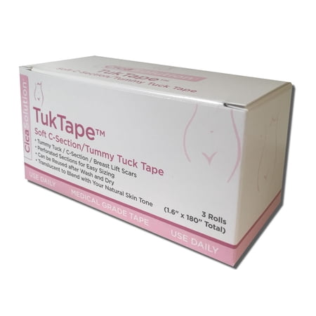 TukTape Professional Soft Silicone Scar Sheets - Shrinks and Flattens Scars after Surgery