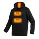 thumbnail image 3 of Sudadera con capucha de terciopelo Coral para hombre y mujer, suéter con calefacción inteligente, color negro, USB 9, Control de carga, invierno, 2023, 3 of 3