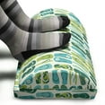 thumbnail image 3 of Flip Flop Foot Rest, Funky Beach Slippers Blended Aqua and Exotic Nature Colors, Non-Slip Backing Adjustable Ergonomic Memory Foam Leg Support for Office, Pale Green Pale Blue, by Ambesonne, 3 of 5
