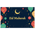 thumbnail image 3 of Eid Mubarak Celebration Festive Lanterns Design Backdrop Banner Party Supplies Islamic Decorations Photography Props Background, 3 of 8
