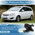 thumbnail image 2 of No.1273063 Motor de limpiaparabrisas trasero para Vauxhall Zafira A T98 98-05 para Opel Zafira A MPV T98 99-06 para Opel Zafira Family B A05 05-19 Motor de limpiaparabrisas trasero No.009137147, 2 of 7