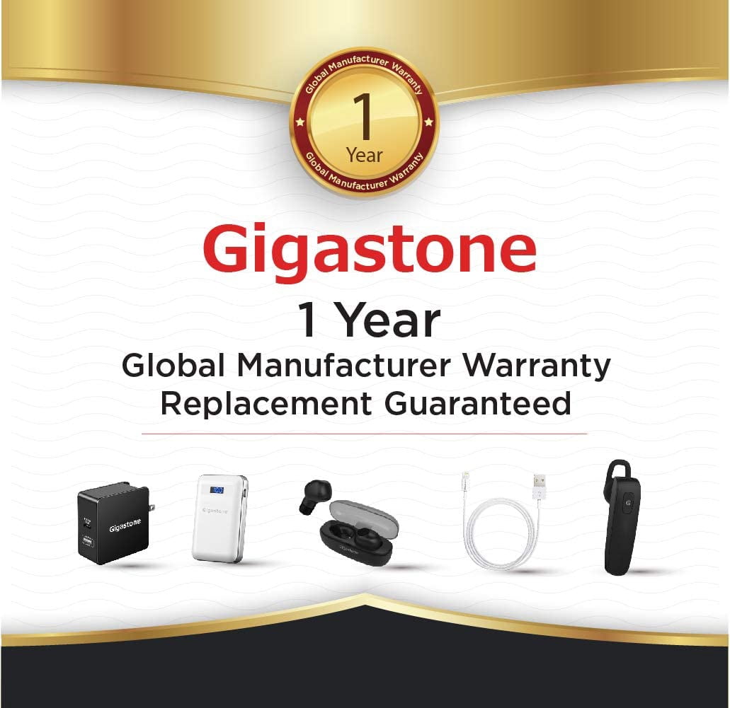 Gigastone D1 Bluetooth Earpiece, Wireless Handsfree Headset with Microphone, 2 Pack