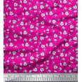 thumbnail image 1 of Soimoi Velvet Fabric Leaves & Magnolia Floral Fabric Prints By Yard 58 Inch Wide, 1 of 5