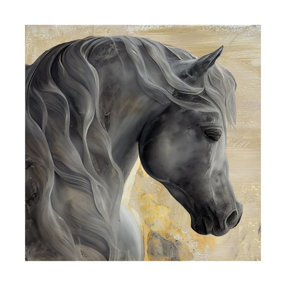 Canvas Wall Art - Sasha 'Checkmate II' Wall Art for Living Room, Bedroom, or Office Décor by Trademark Fine Art - 14 x 14 Inches