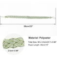 thumbnail image 2 of 2 Pack Curtain Tiebacks 23 Inch Curtain Holdbacks Window Tassels Tie Backs Clips Decorative Rope Curtain Holdback Holder, Green, 2 of 5