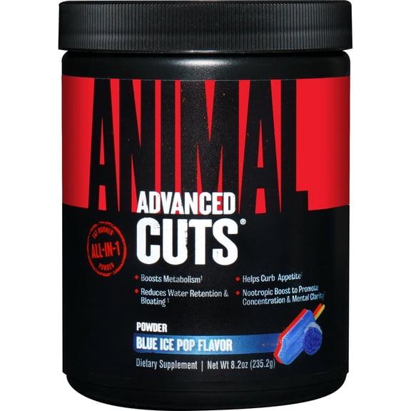 Animal Cuts Powder, Blue Ice Pop, 8.7 oz (248 g), Universal Nutrition