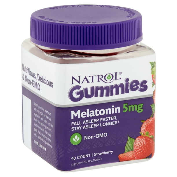 Natrol Strawberry Melatonin Gummies, 5 mg, 90 count