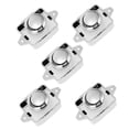 thumbnail image 4 of TAILTOSS 5Pcs Push Button Lock for Motorhome Cabins with Simple Design in Silver, 4 of 7