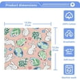 thumbnail image 5 of GZHJMY Easter Bunny Washcloths 2 Pack, Highly Absorbent Soft Cotton Baby Washcloths Fingertip Towels, 12 x 12 Inch, 5 of 7