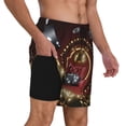 thumbnail image 2 of Balery Casino King And Playing Cards Bañador para hombre, shorts de playa de secado rápido con entrepierna y forro de compresión-Medium, 2 of 6