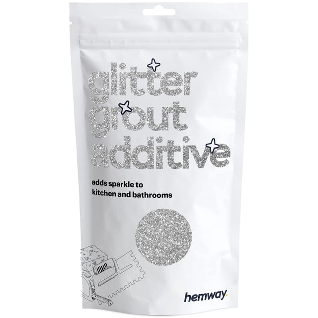 Aditivo para lechada con purpurina Hemway Silver, 100 g, para mosaicos