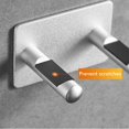 thumbnail image 4 of Hair Dryer Bracket Aluminum Alloy Wall Mount Holder with Plug Bracket for Home Bathroom, 4 of 4