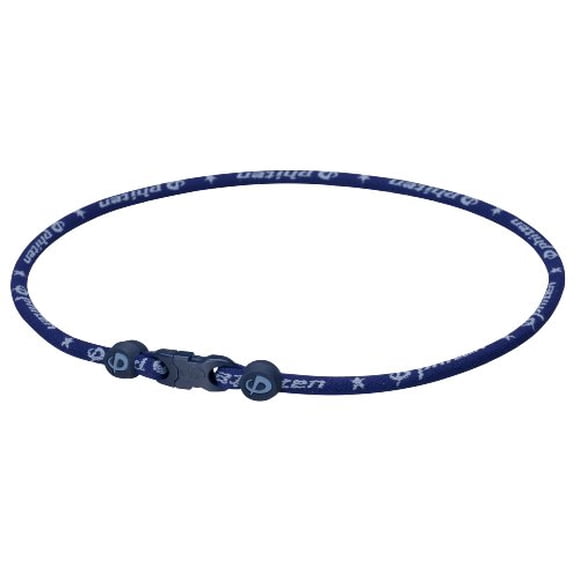 Phiten Titanium Necklace Star Star Necklace, Navy, 22