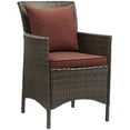 thumbnail image 2 of Conduit 7 Piece Outdoor Patio Wicker Rattan Dining Set Brown Currant, 2 of 5