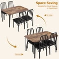 thumbnail image 3 of TEQIN Dining Table Set for 2,3-Piece Dining Table Set for 2,Small Kitchen Table with Upholstered Chairs Dinning Table Set for Kitchen & Dining Room, Compact Dining Set for Small Spaces, 3 of 9