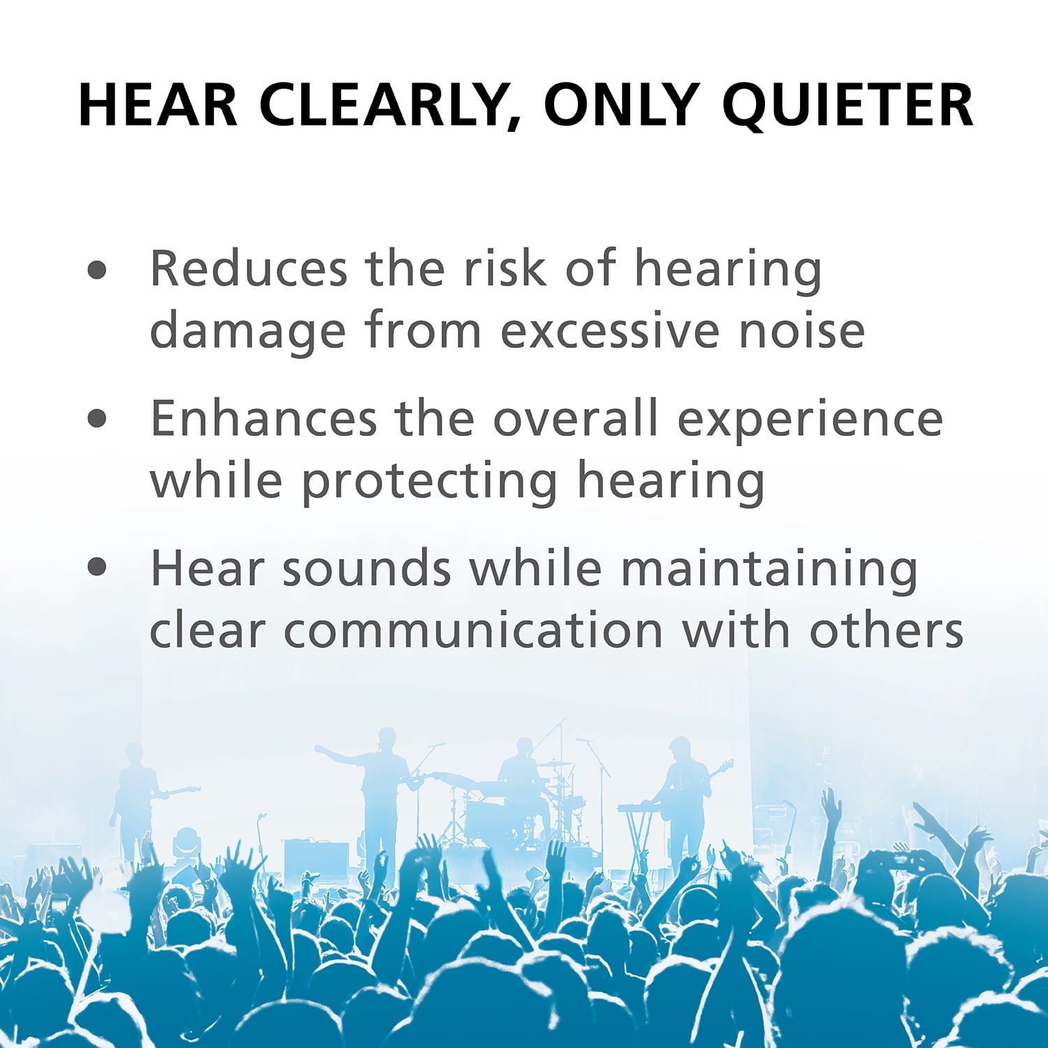 Etymotic Research Er20Xs High Fidelity Earplugs, Clear, 1 Pair