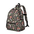 thumbnail image 2 of Mushroom and Fairy Black Pattern Backpack for School, Cute School Bag with Adjustable Shoulder Straps and Padded Back, 13.4"x11"x4.7", 2 of 5