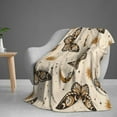 thumbnail image 6 of Boho Magic Space Butterflies Background Throw Blanket Ultra Soft Warm All Season Decorative Fleece Blankets for Bed Chair Car Sofa Couch Bedroom 50"X40", 6 of 6