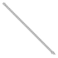 thumbnail image 2 of Diamond2Deal 14K White Gold Cluster Setting Diamond Bracelet 7inch for Women, 2 of 5