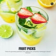 thumbnail image 2 of 100Pcs Cocktail Picks Fruits Toothpicks Appetizer Toothpicks Fruit Picks for Sandwiches Snacks, 2 of 9