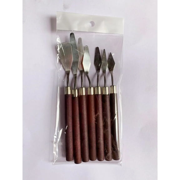 7Pcs/set Spatula Kit Palette Gouache Supplies For Oil Painting Knife Fine Arts Painting Tool Set Flexible Blades