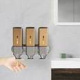 thumbnail image 4 of Wall-Mount Soap Dispenser Bathroom Shower Shampoo Lotion Container 3X500ML Dispenser, 4 of 14