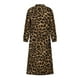 thumbnail image 5 of Vestido largo hasta el tobillo con estampado de leopardo de manga larga suelto con cuello en V para mujer Fridja  yut6298, 5 of 8