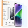 thumbnail image 1 of Chenchen 2 Pack Anti Blue Light Screen Protector for iPhone 14 Pro (6.1"), Edge to Edge Protection, 9H Hardness Tempered Glass, Blue Light Blocking, Full Coverage Blue Light Filter Protective Film, 1 of 1