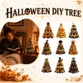 thumbnail image 3 of DIY Halloween Quilt Kit, 3D Fabric Tree Sewing Craft, Fall Home Decor | Halloween Fabric, Quilt Kit, 3D Padded Design, DIY Sewing Craft, Seasonal Home Decor(D,with light), 3 of 10