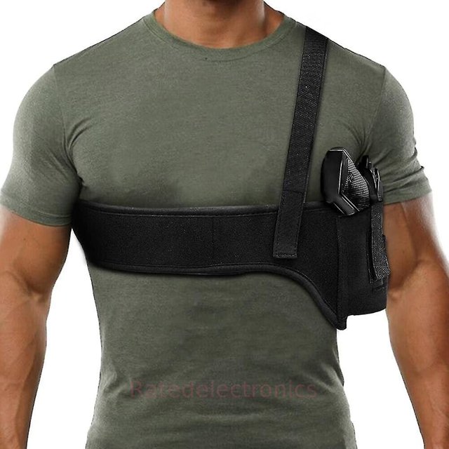40in Funda táctica para pistola con cintura y hombro, para mano derecha