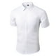 thumbnail image 1 of pstuiky camisetas para hombre, Camiseta deportiva informal de manga corta con cuello en V y cordones para hombre camisetas de hombre m, 1 of 7