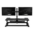 thumbnail image 2 of Mount-It! MI-7934 22"W Standing Desk Converter With Dual-Monitor Mount, Black, 2 of 7