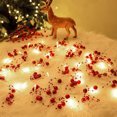 thumbnail image 5 of Indoor Christmas Decorations 10FT 30LED Lighted Berry Beaded Garland Battery Operated for Home Party, 5 of 6