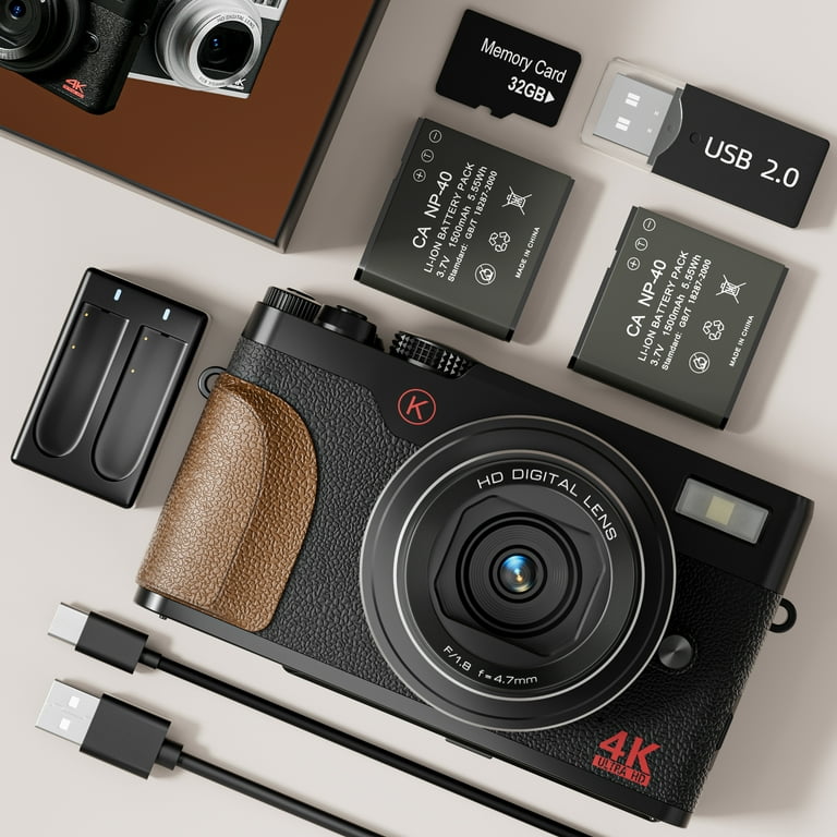 NBD Digital Camera 4K 56MP Vlogging Camera for YouTube with