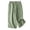 Green #86, variant on WULMLEO Linen Capris for Women Wide Leg Casual Shorts with Pockets for Summer Coffee M