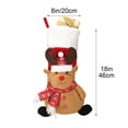 thumbnail image 3 of 3D Plush Christmas Stockings, Stockings for Family, Embroided, Xmas Character for Family Holiday Christmas Party Decorations, 3 of 6