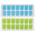 thumbnail image 3 of Paquete de 2 moldes para cubitos de hielo con silicona y tapa (paquete de 2), 3 of 8