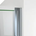 thumbnail image 2 of DreamLine SDA224W720VMX01 Alliance Swing 24" W x 72 5/8" H Semi-Frameless Swing Shower Door in Chrome and Clear Glass, 2 of 5