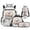 Rainbow Floral Koala, variant on Bulopur 17 Inch 4 Piece School Backpack Set Galaxy Water Axolotl Print School Bookbag with Lunch Box, Water Bottle Holder and Pencil Case for School Daily Use