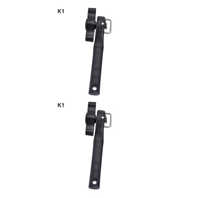 Naiovety Abrelatas Abridor de tapas de acero inoxidable Removedor de tapas de tarros Levantador manual Herramienta de apertura de tapas de cocina K1 negro 2piezas Naiovety CBP150672