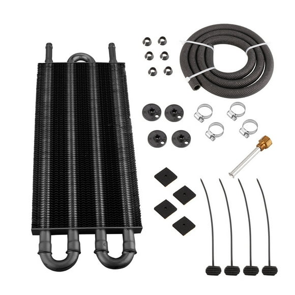 TFixol High-Performance Aluminum Alloy Car AC Tubular Condenser - 4-Row Black, Compact & Durable Design for Enhanced Cooling Efficiency