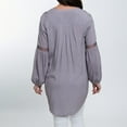 thumbnail image 5 of Elsie & Zoey Oakley V-Neck Long Sleeve Lace Trim Tunic Shirt for Women, 5 of 6
