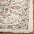thumbnail image 3 of SAFAVIEH Micro-Loop Hypatia Traditional Wool Area Rug, Ivory/Rust, 8' x 10', 3 of 7