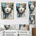 thumbnail image 4 of Designart "Minimalist Portrait Of An Asian Woman" Asian Art Picture Framed Canvas Art Print, 4 of 5