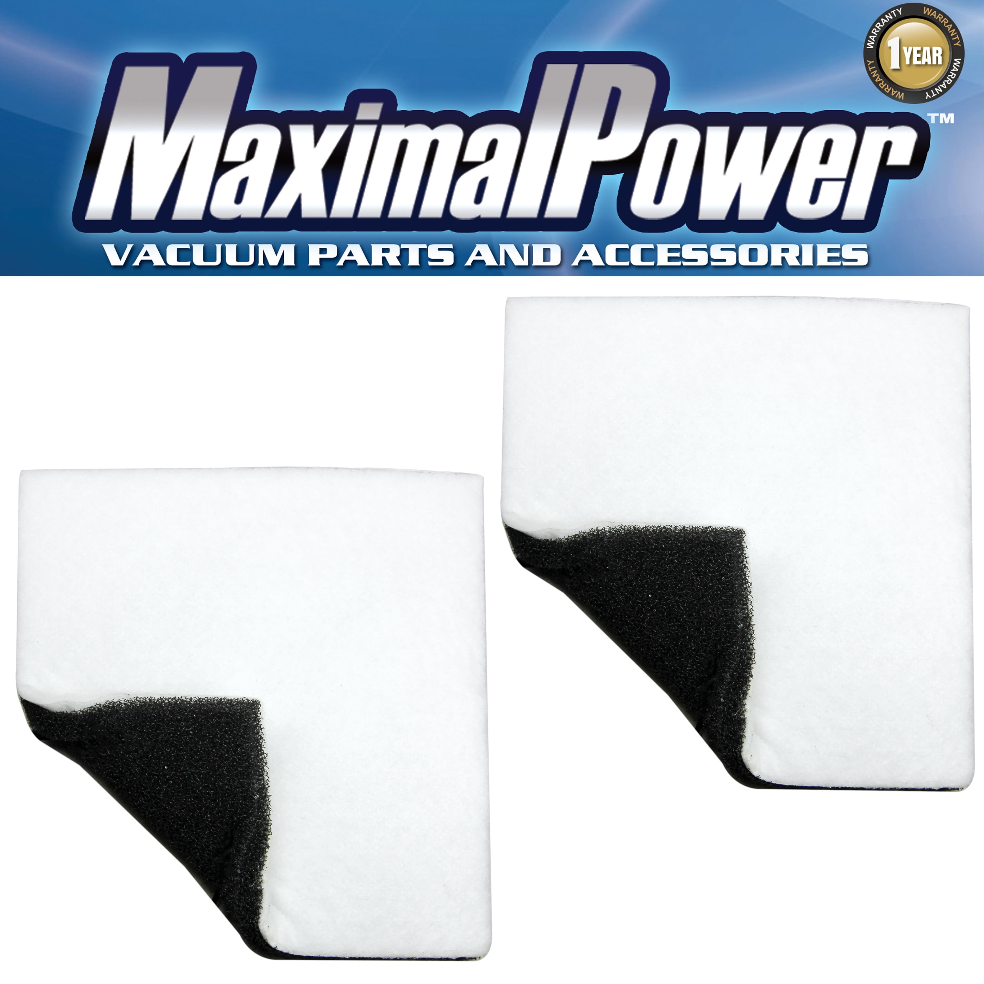 MaximalPower Replacement Vacuum Foam Filter Chamber Vacuum Dual Sides