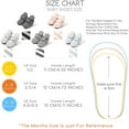 thumbnail image 6 of Newborn Baby Boy Girl Soft Fleece Booties Stay On Infant Slippers Socks Shoe Non Skid Gripper Toddler First Walkers Winter Ankle Crib Shoes, 6 of 6