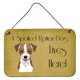 thumbnail image 1 of Caroline's Treasures BB1450DS812 Jack Russell Terrier Spoiled Dog Lives Here Impresiones para colgar en la pared o en la puerta, 8 x 12, multicolor Caroline's Treasures BB1450DS812, 1 of 1