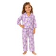 thumbnail image 2 of WOYY Halloween Girls Pajamas Ghost Long Sleeve Button Down Shirt and Pants PJs, Sizes 3-14, 2 of 4